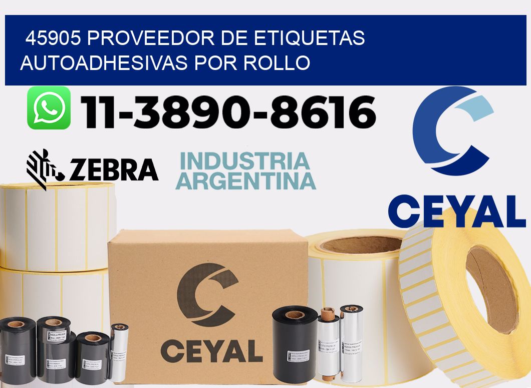 45905 proveedor de etiquetas autoadhesivas por rollo