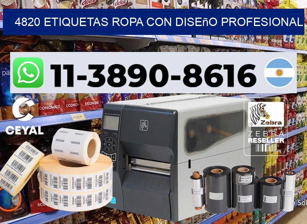 4820 Etiquetas ropa con diseño profesional