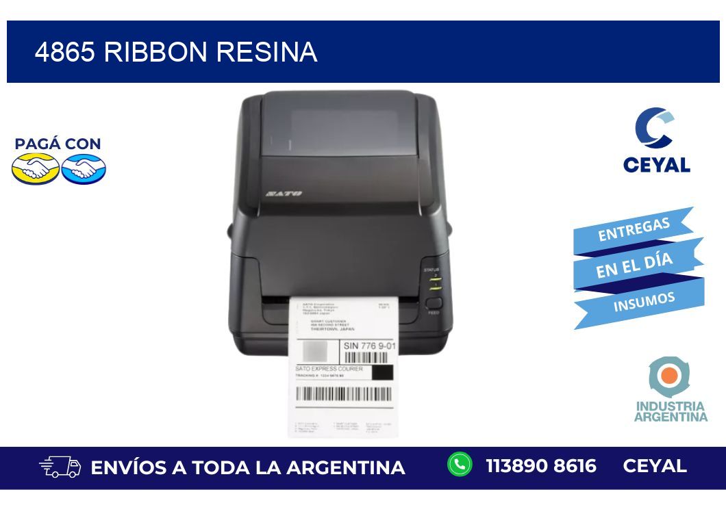 4865 ribbon resina