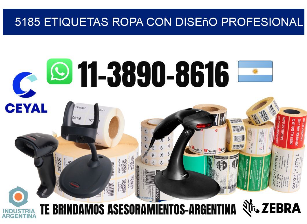 5185 Etiquetas ropa con diseño profesional