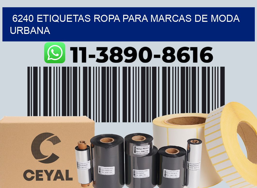 6240 Etiquetas ropa para marcas de moda urbana