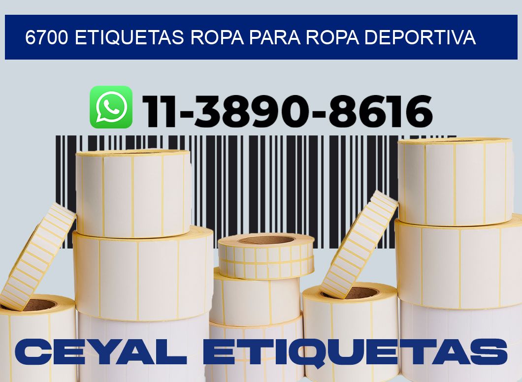 6700 Etiquetas ropa para ropa deportiva