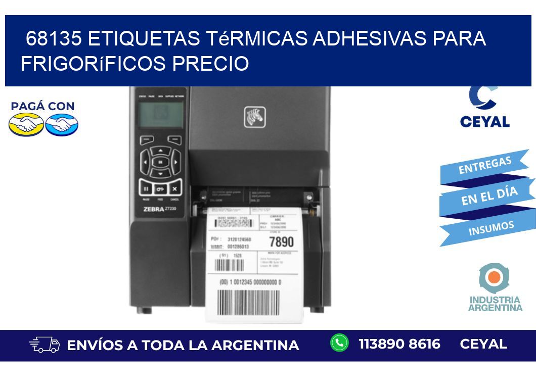 68135 etiquetas térmicas adhesivas para frigoríficos precio