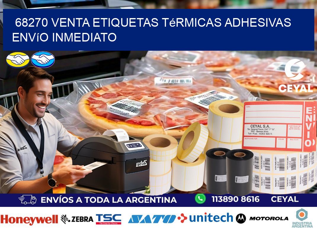 68270 venta etiquetas térmicas adhesivas envío inmediato