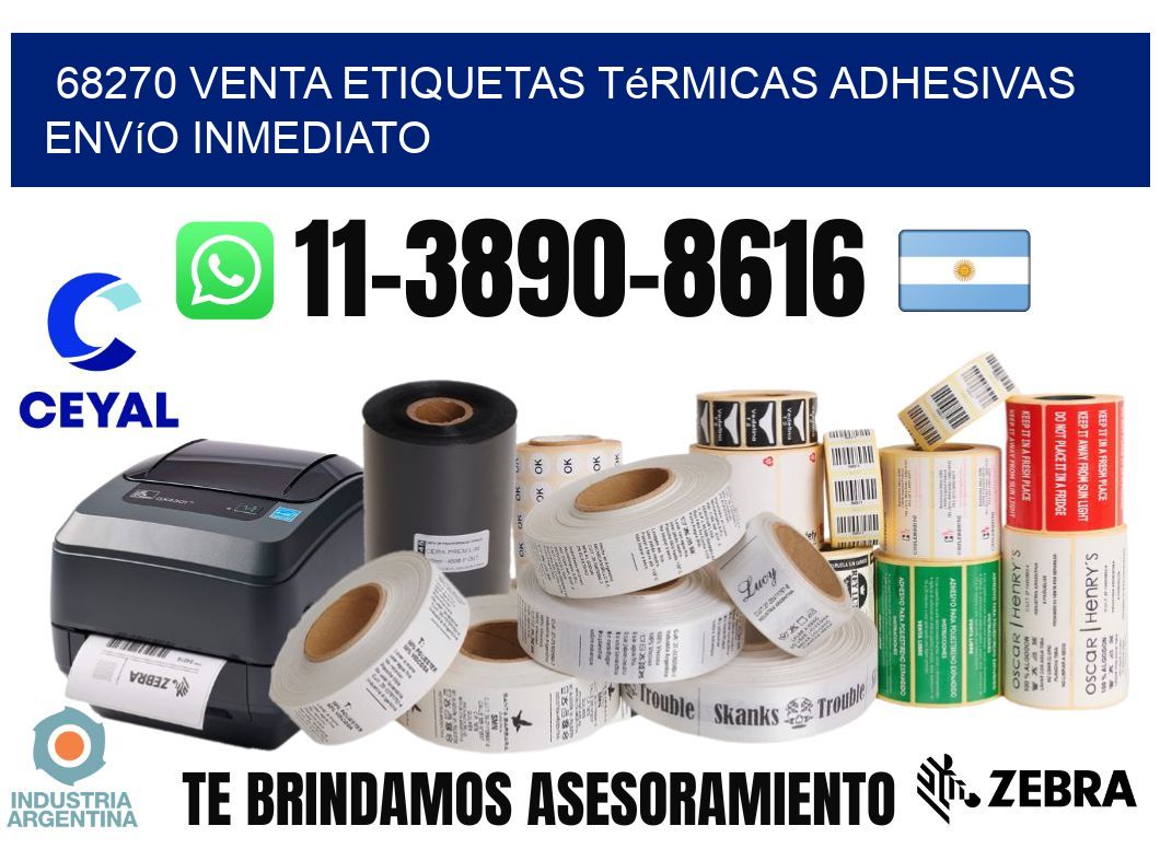 68270 venta etiquetas térmicas adhesivas envío inmediato