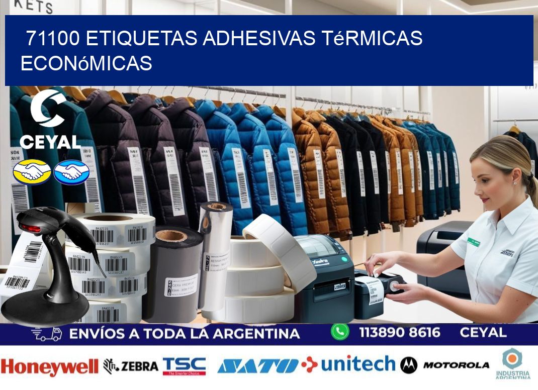 71100 etiquetas adhesivas térmicas económicas