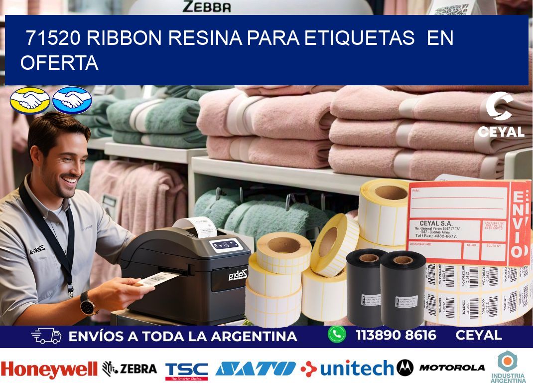 71520 ribbon resina para etiquetas en oferta