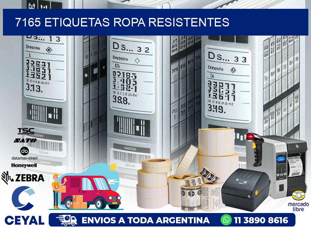 7165 Etiquetas ropa resistentes