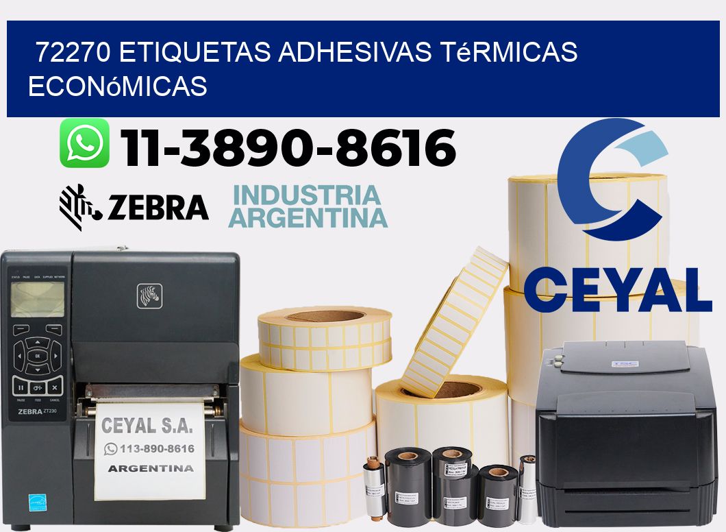 72270 etiquetas adhesivas térmicas económicas