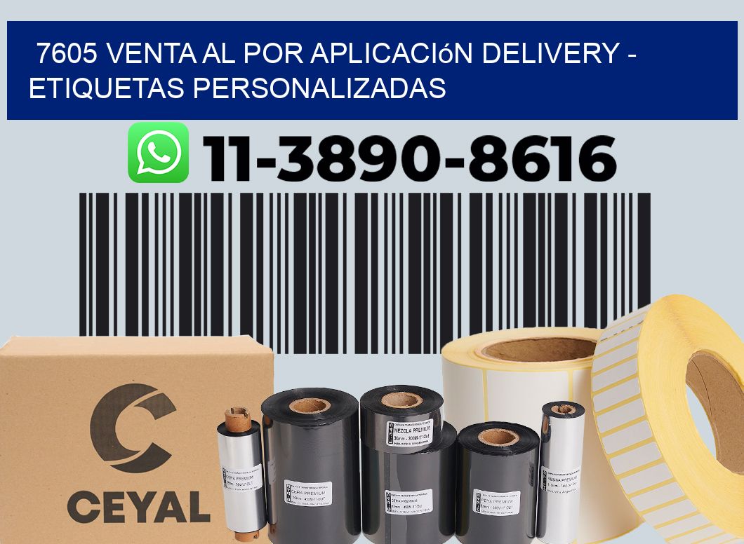 7605 Venta al Por Aplicación delivery - Etiquetas Personalizadas