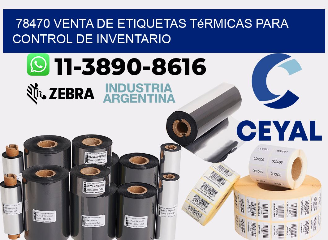 78470 venta de etiquetas térmicas para control de inventario