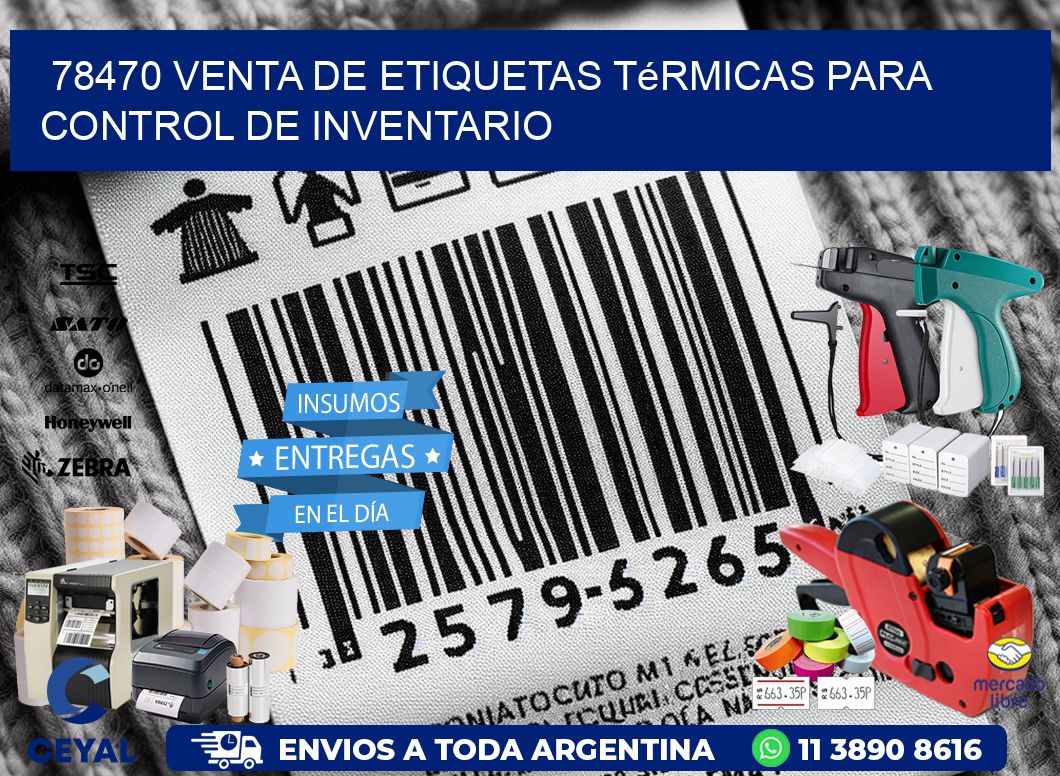 78470 venta de etiquetas térmicas para control de inventario