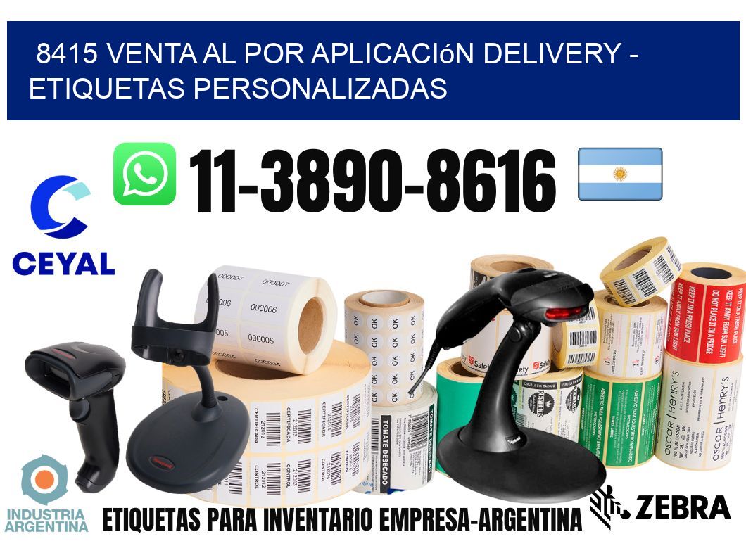 8415 Venta al Por Aplicación delivery - Etiquetas Personalizadas