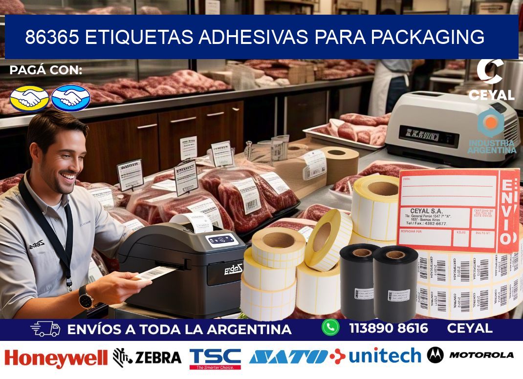 86365 etiquetas adhesivas para packaging
