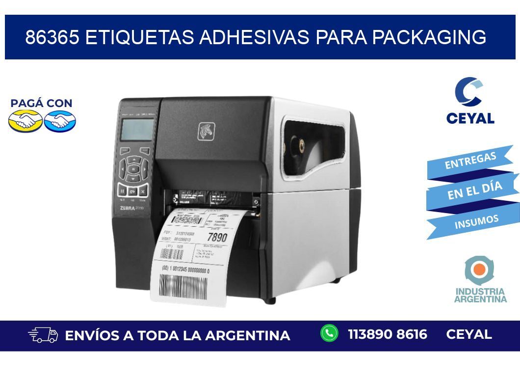 86365 etiquetas adhesivas para packaging