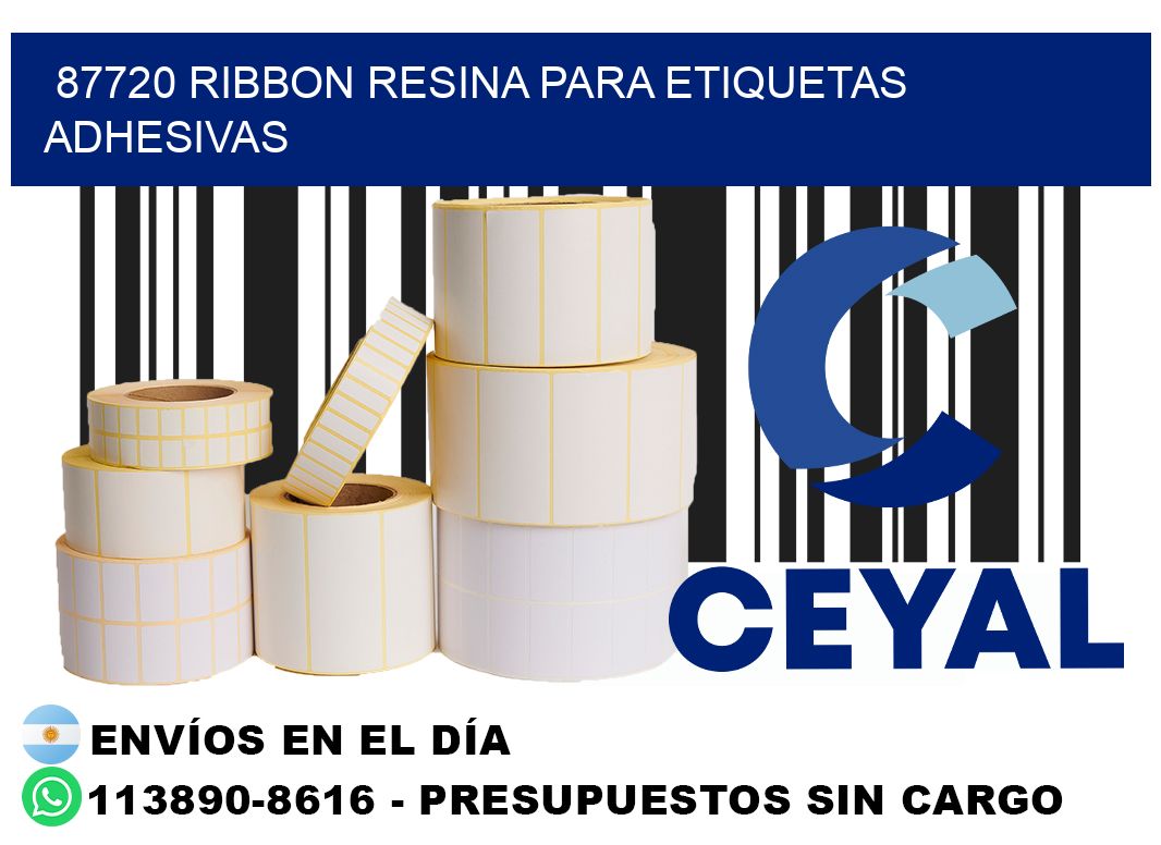 87720 ribbon resina para etiquetas adhesivas