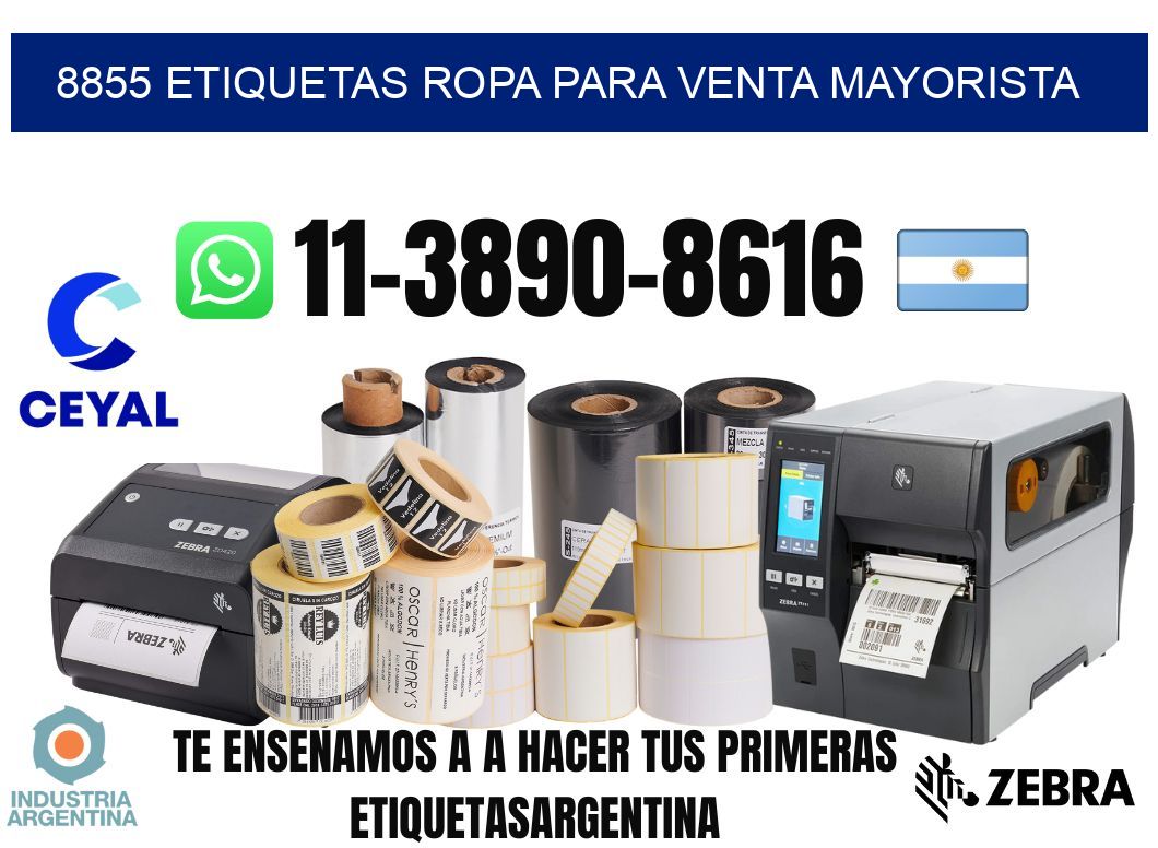 8855 Etiquetas ropa para venta mayorista