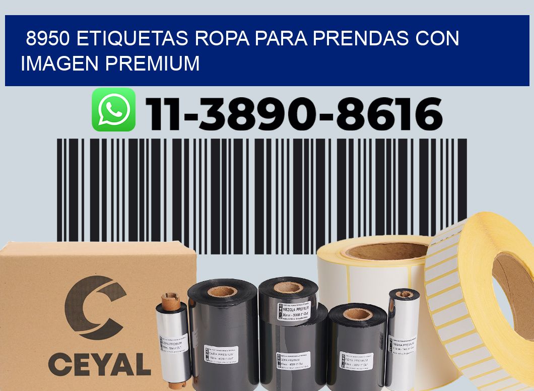 8950 Etiquetas ropa para prendas con imagen premium