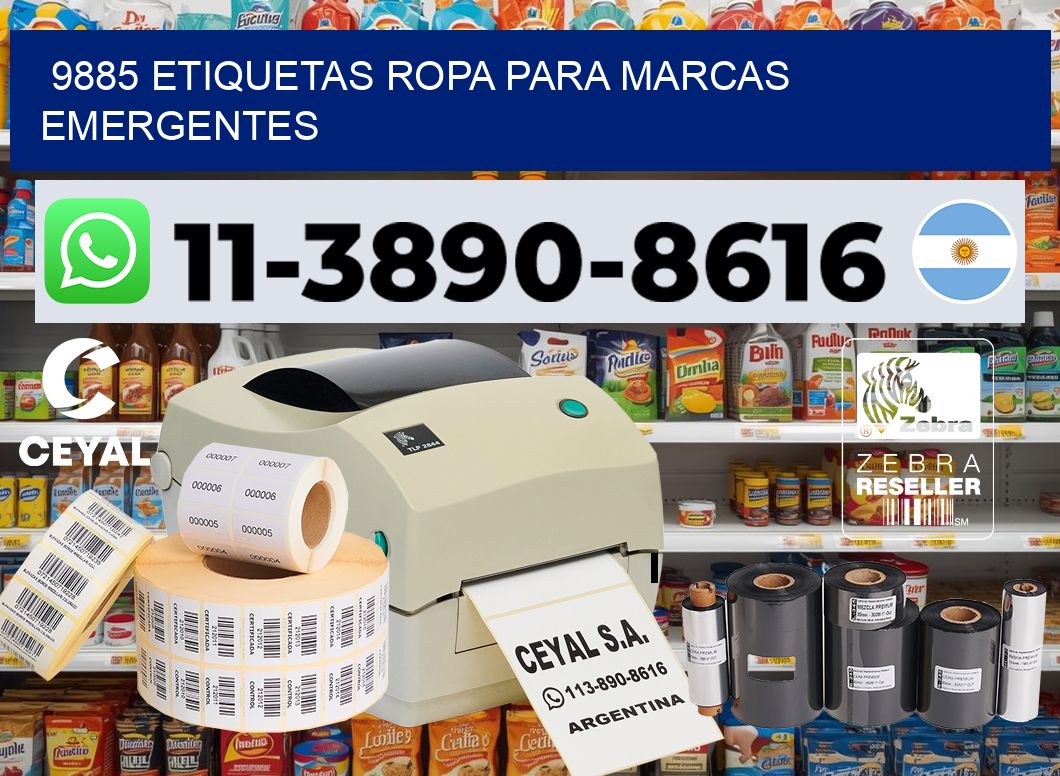 9885 Etiquetas ropa para marcas emergentes