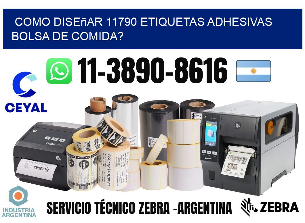 como diseñar 11790 etiquetas adhesivas bolsa de comida?