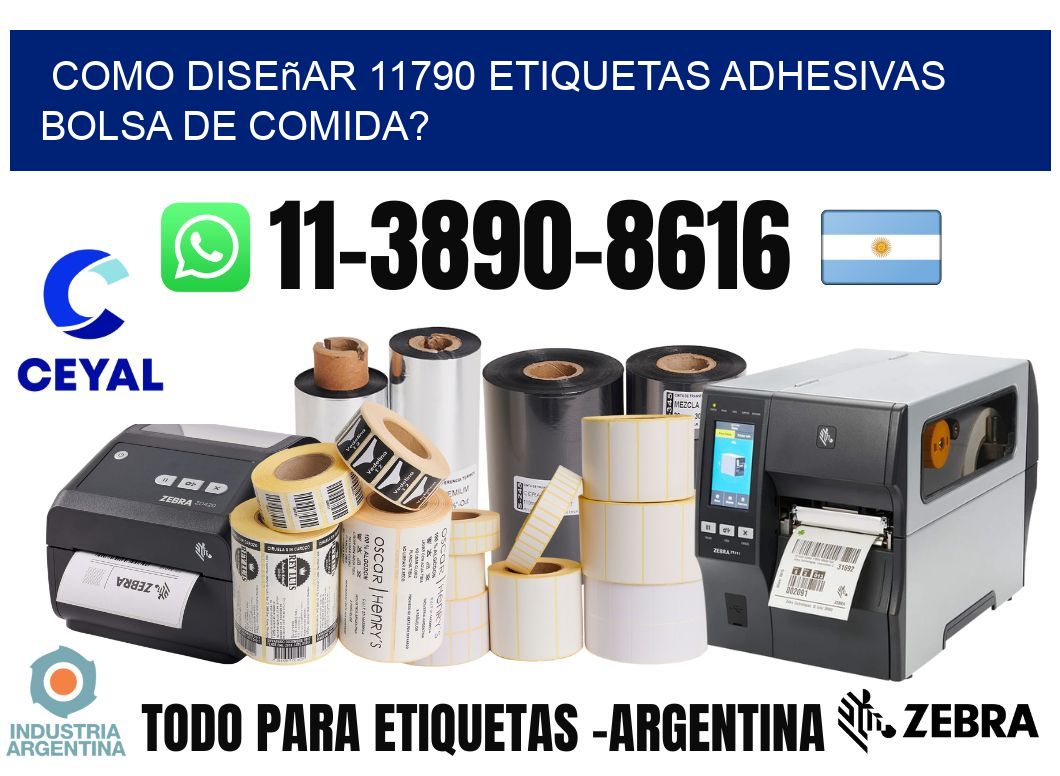 como diseñar 11790 etiquetas adhesivas bolsa de comida?