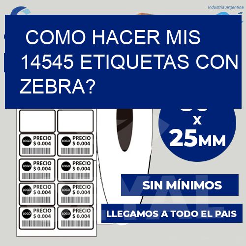 como hacer mis 14545 etiquetas con zebra?