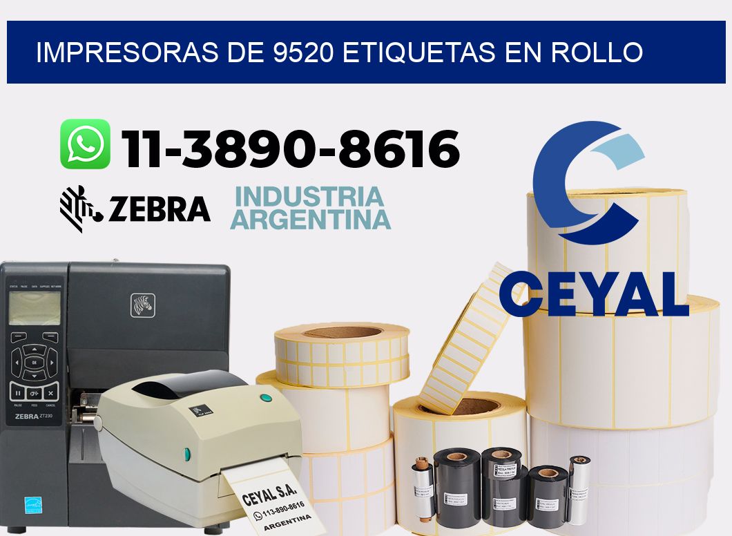 impresoras de 9520 etiquetas en rollo