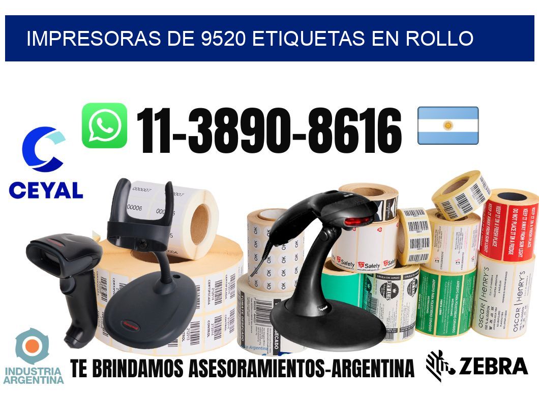 impresoras de 9520 etiquetas en rollo