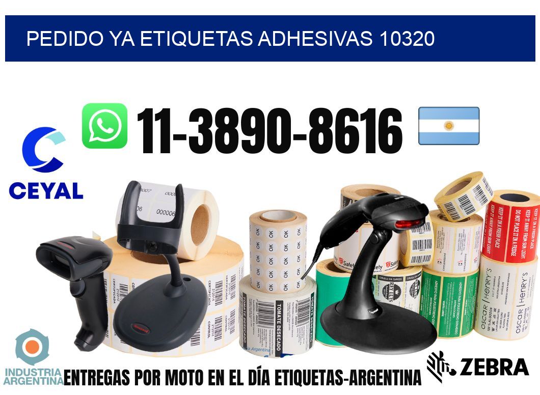 pedido ya etiquetas adhesivas 10320
