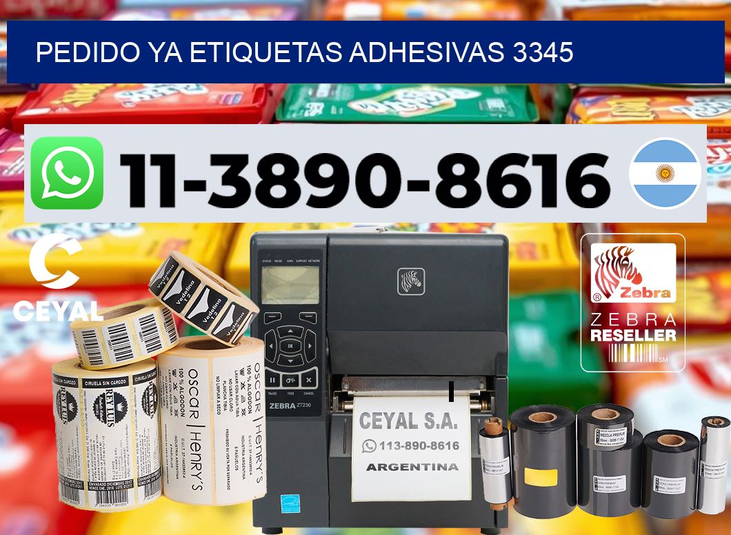 pedido ya etiquetas adhesivas 3345