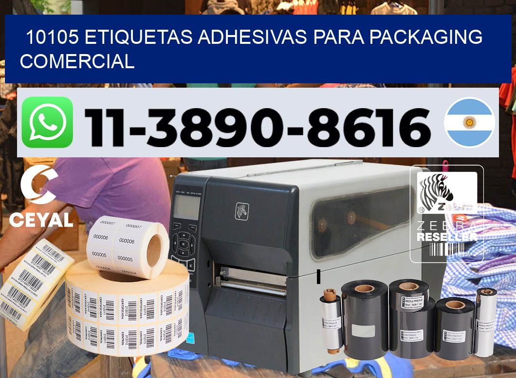 10105 Etiquetas adhesivas para packaging comercial