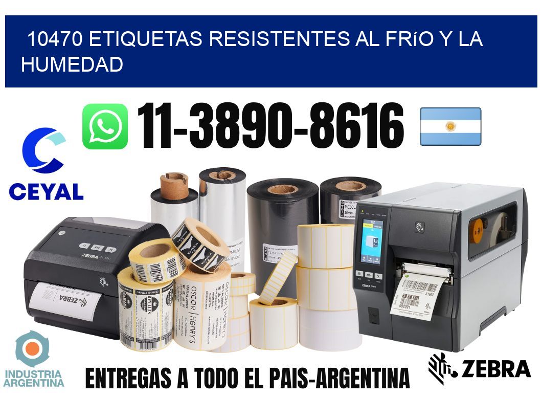 10470 Etiquetas resistentes al frío y la humedad