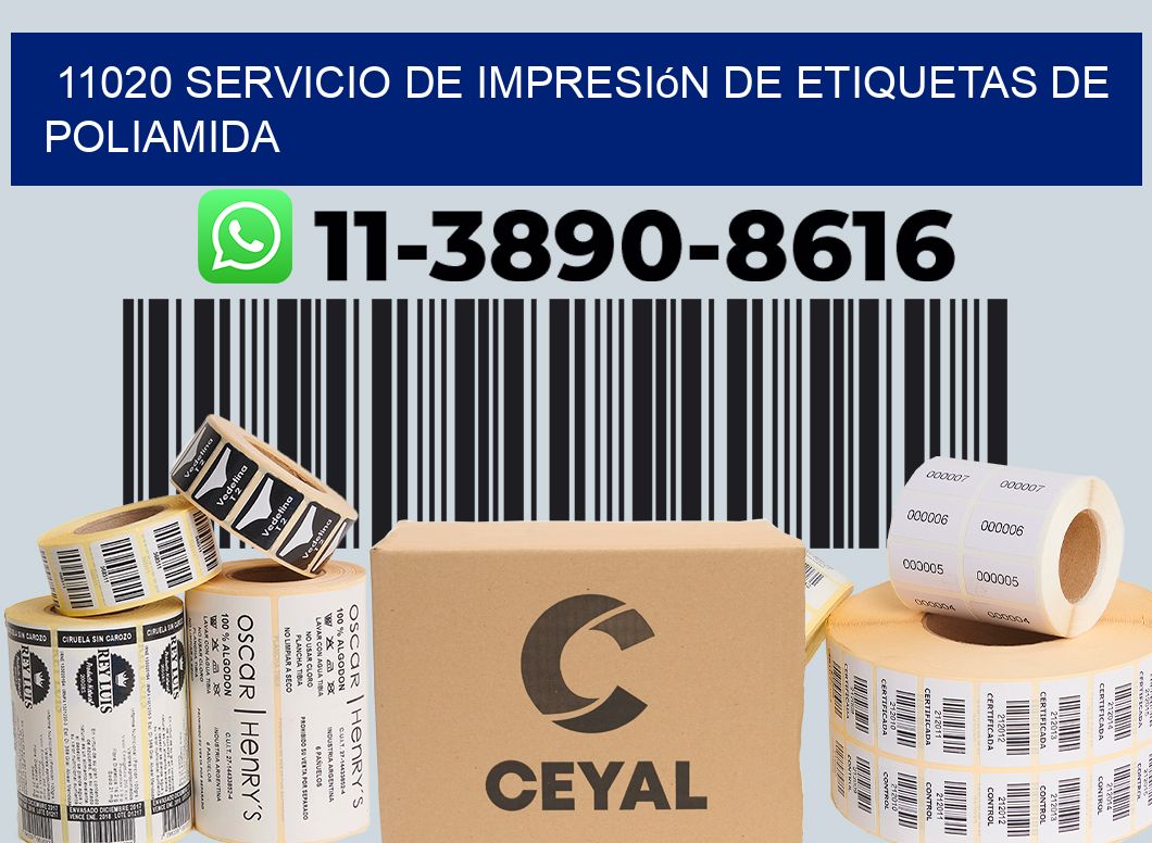 11020 Servicio de impresión de etiquetas de poliamida