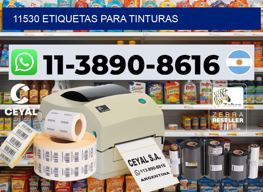 11530 Etiquetas para tinturas