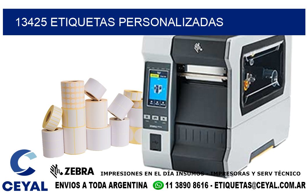 13425 etiquetas personalizadas