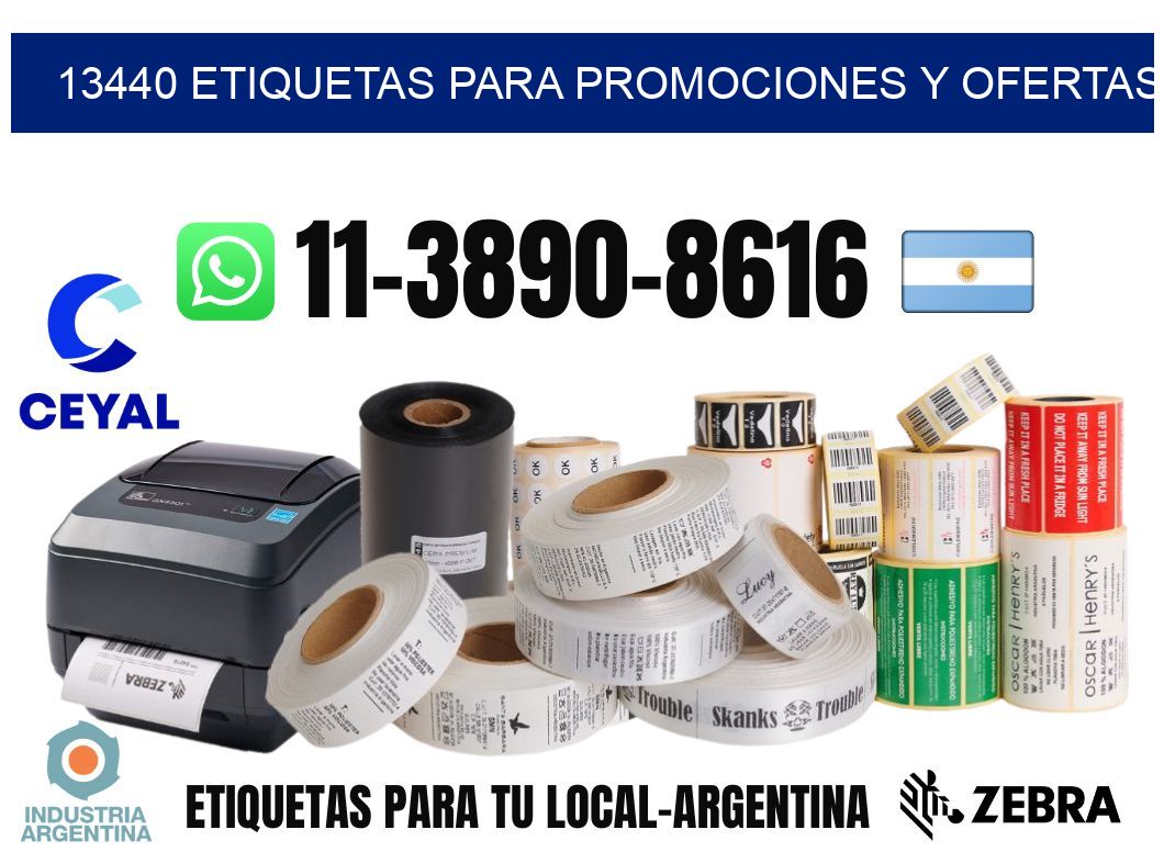 13440 Etiquetas para promociones y ofertas