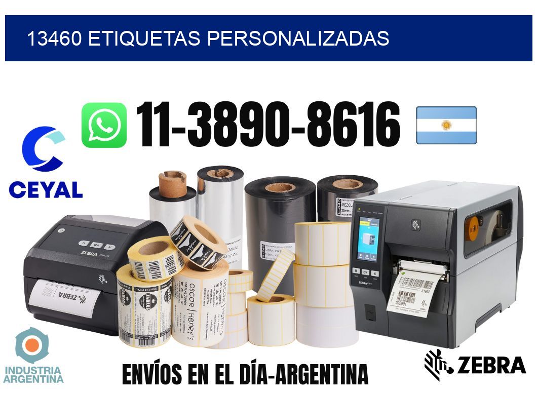 13460 etiquetas personalizadas