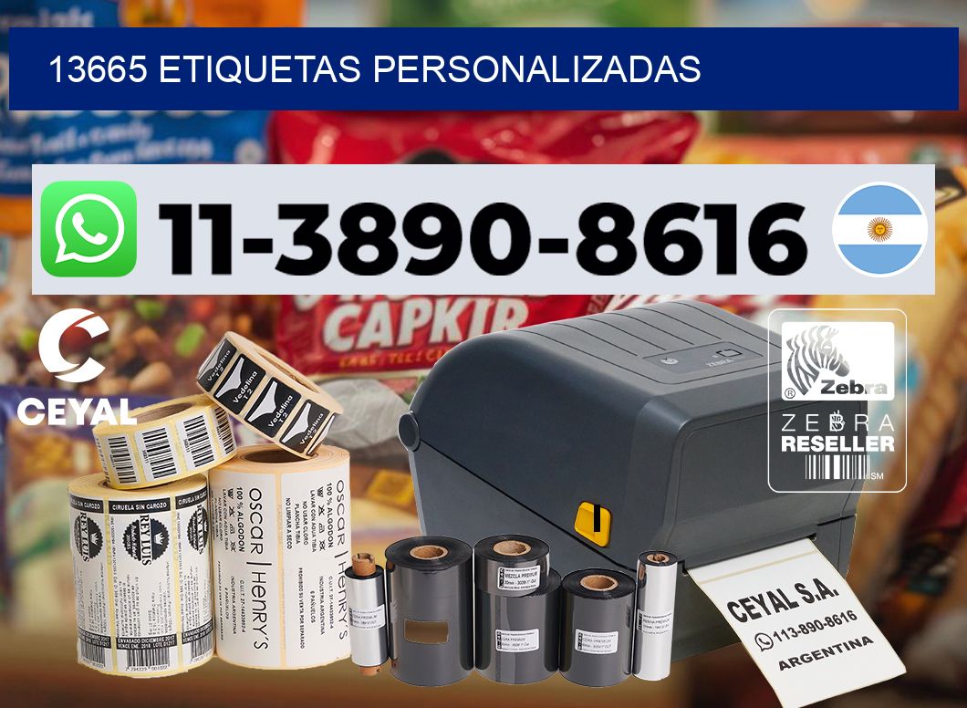 13665 etiquetas personalizadas