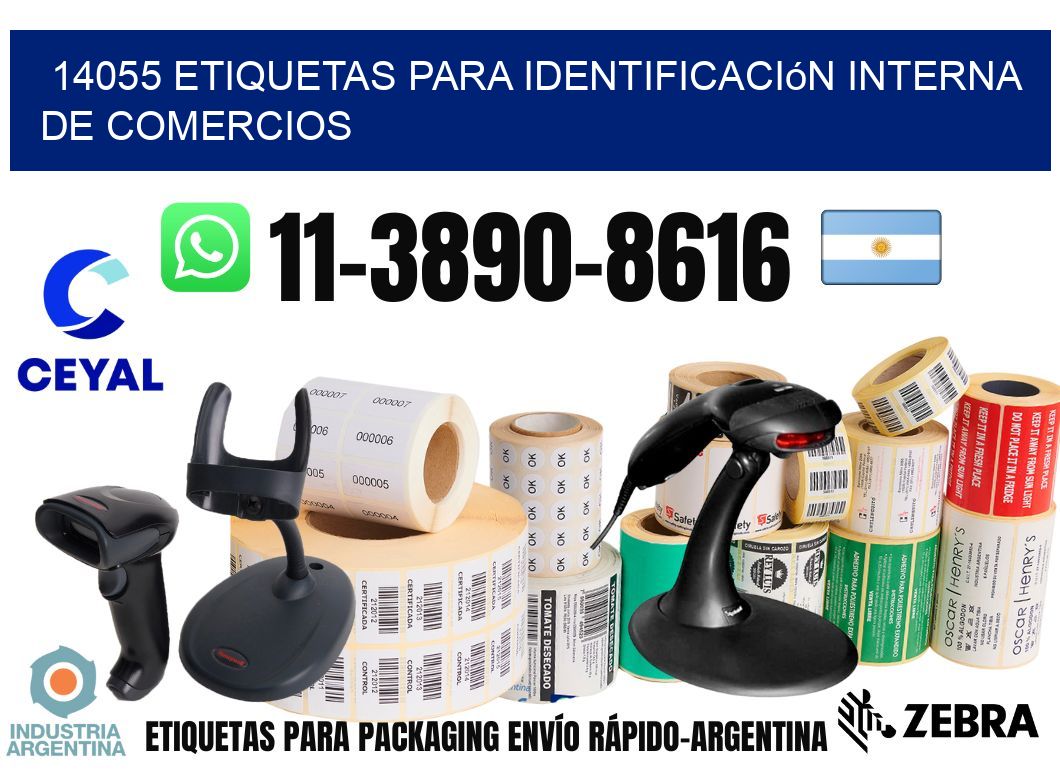 14055 Etiquetas para identificación interna de comercios
