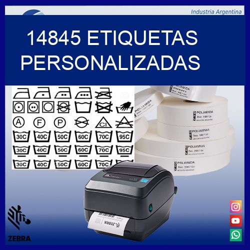 14845 etiquetas personalizadas