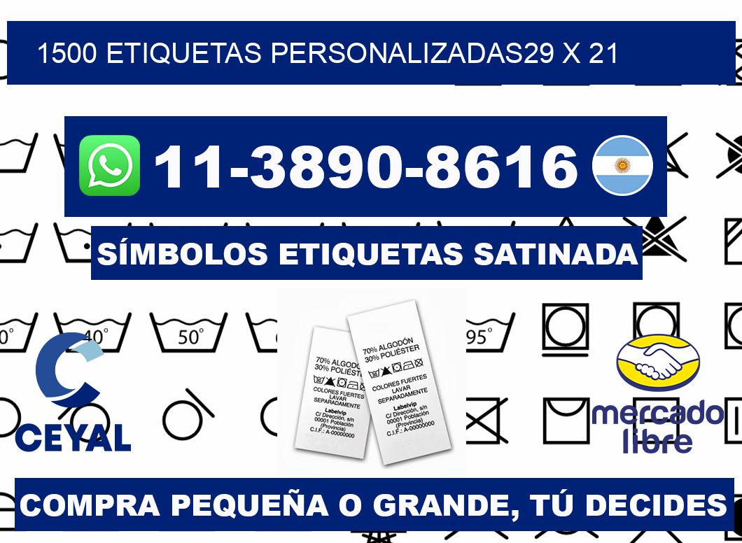 1500 ETIQUETAS PERSONALIZADAS29 x 21