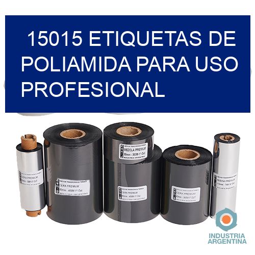 15015 Etiquetas de poliamida para uso profesional