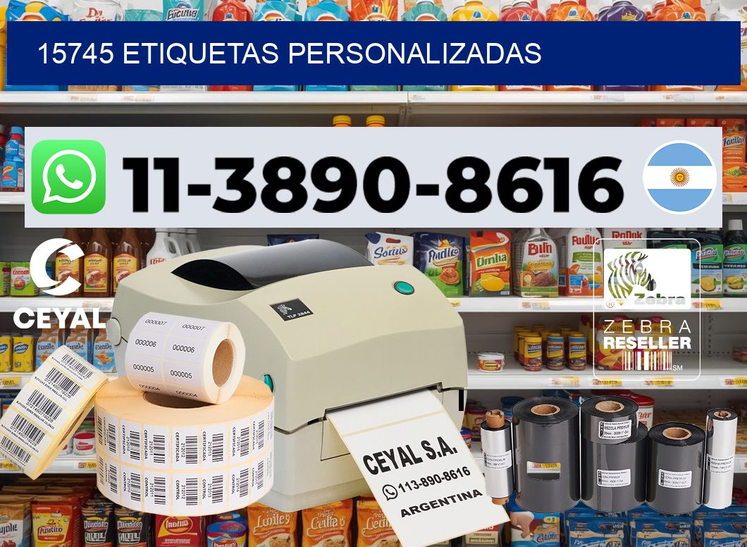 15745 etiquetas personalizadas