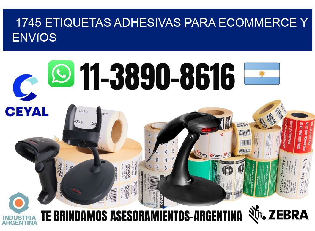 1745 Etiquetas adhesivas para ecommerce y envíos