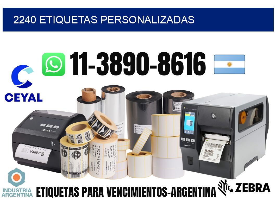 2240 etiquetas personalizadas
