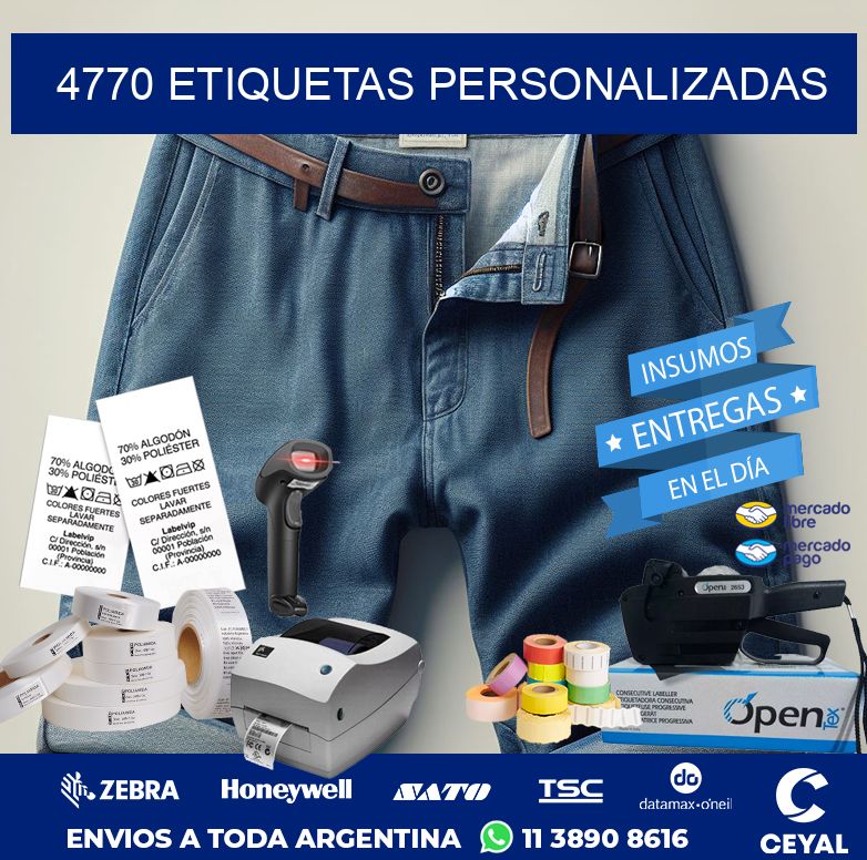 4770 etiquetas personalizadas