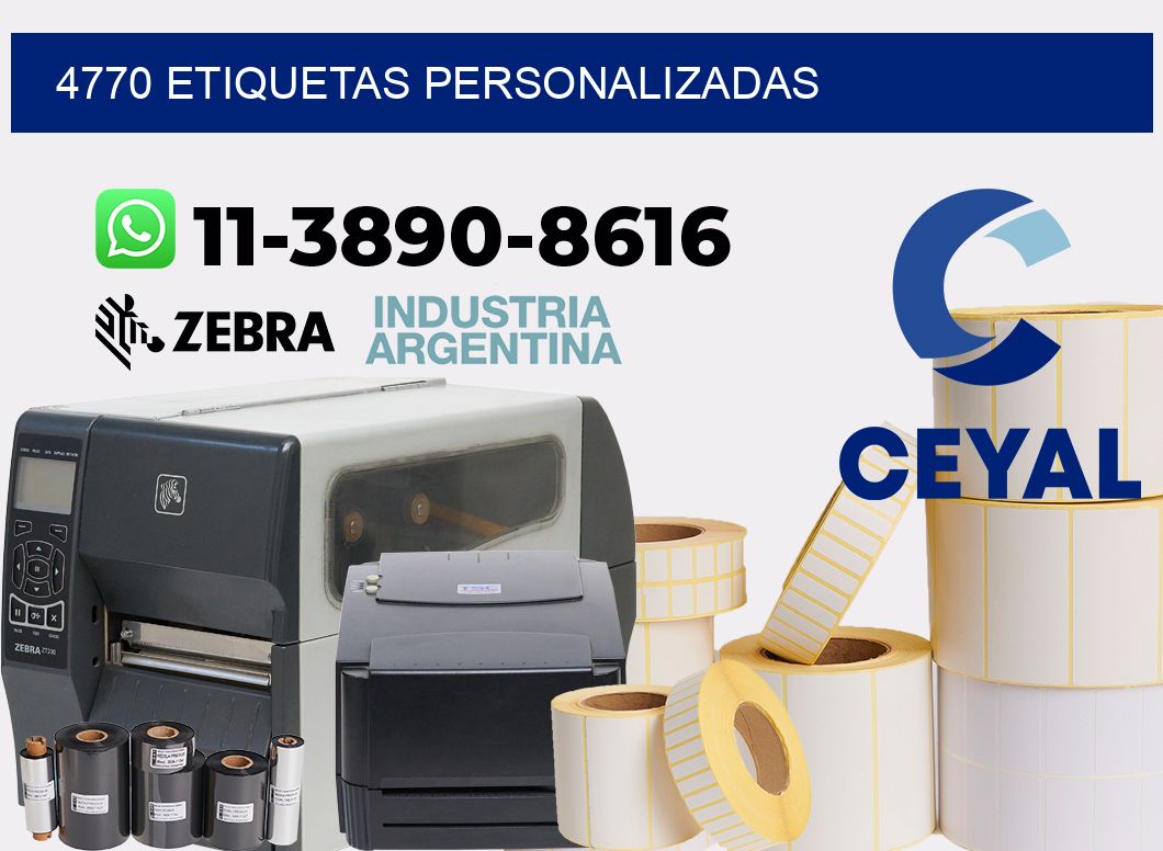 4770 etiquetas personalizadas