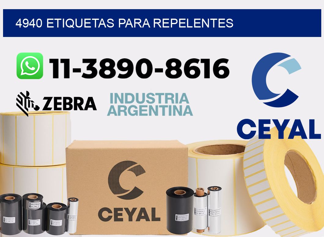 4940 Etiquetas para repelentes