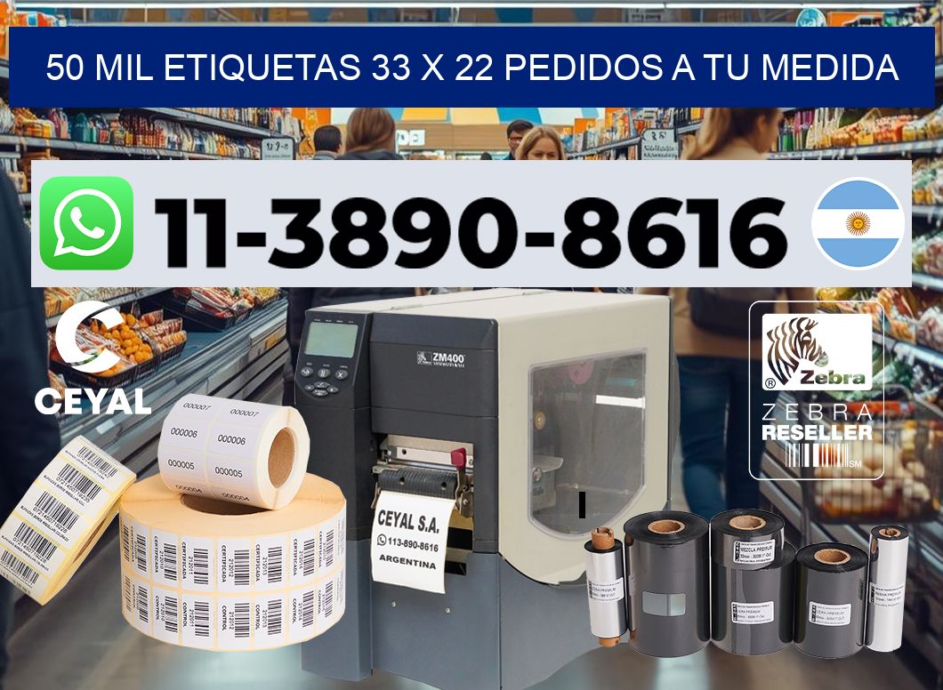 50 mil etiquetas 33 x 22 Pedidos a tu medida