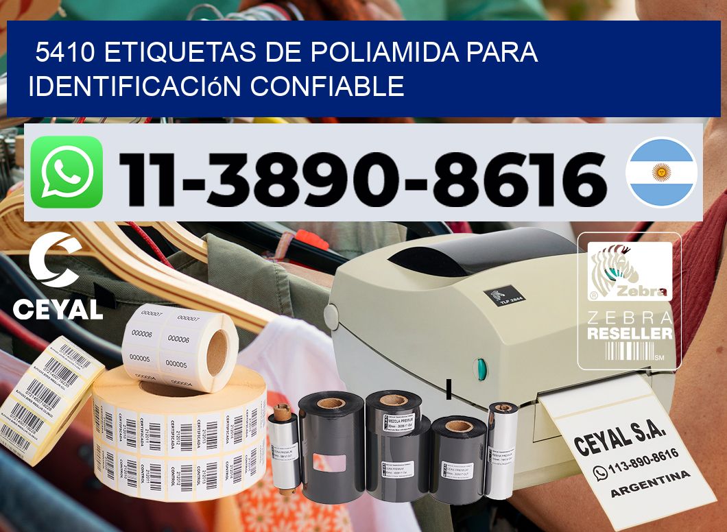 5410 Etiquetas de poliamida para identificación confiable